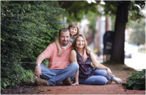 outdoor Family portrait at family photography session