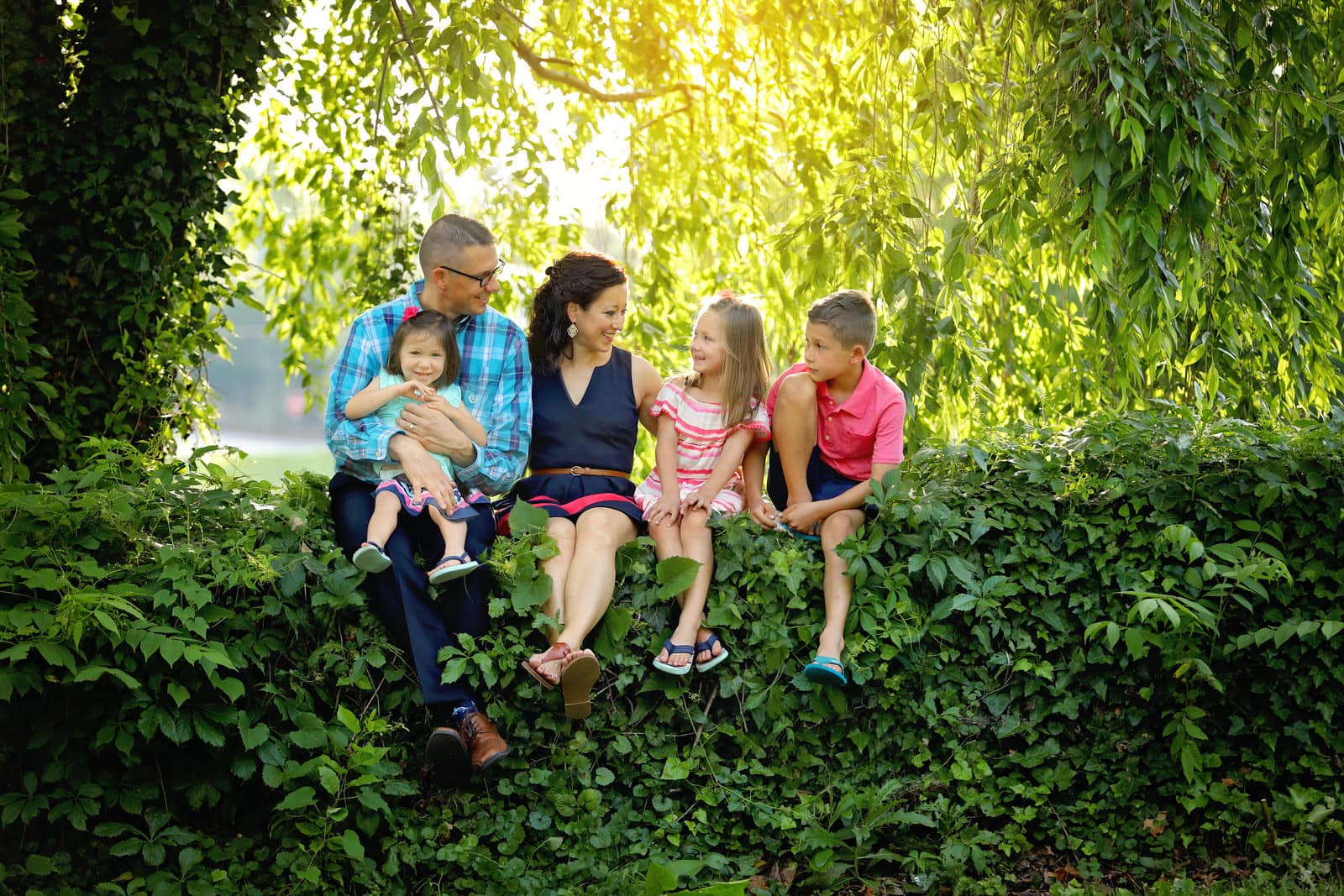 karissa zimmer photography captures a family portrait during a spring session