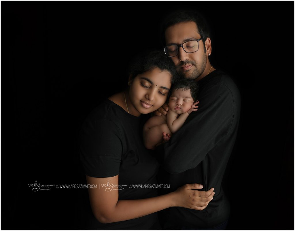 newborn photographer near camp hill pa photographed newborn boy with parents 