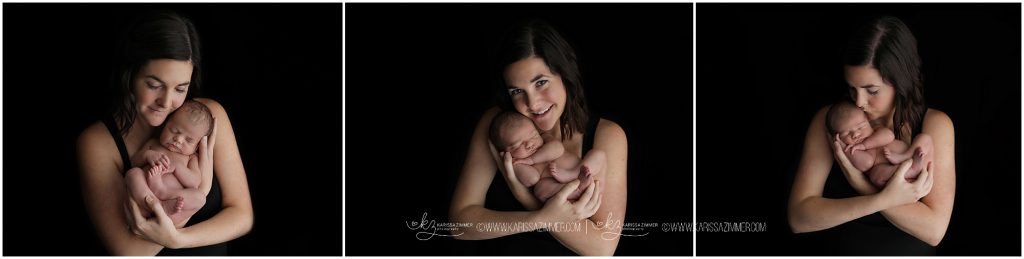 newborn baby boy in moms arms near york pennsylvania