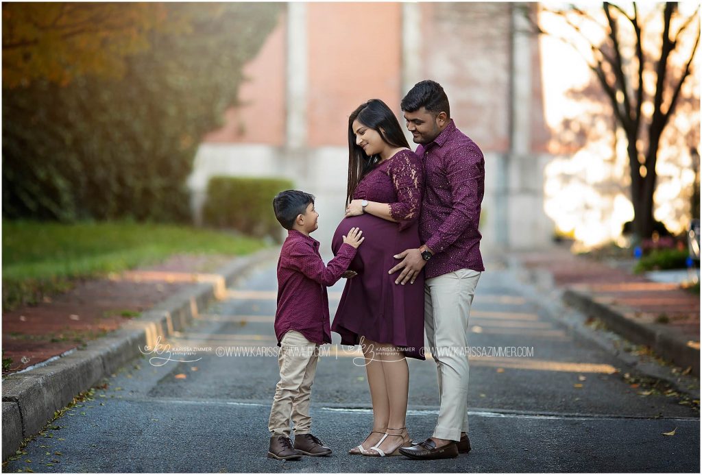 camp hill pa maternity photographer captures family together during their session