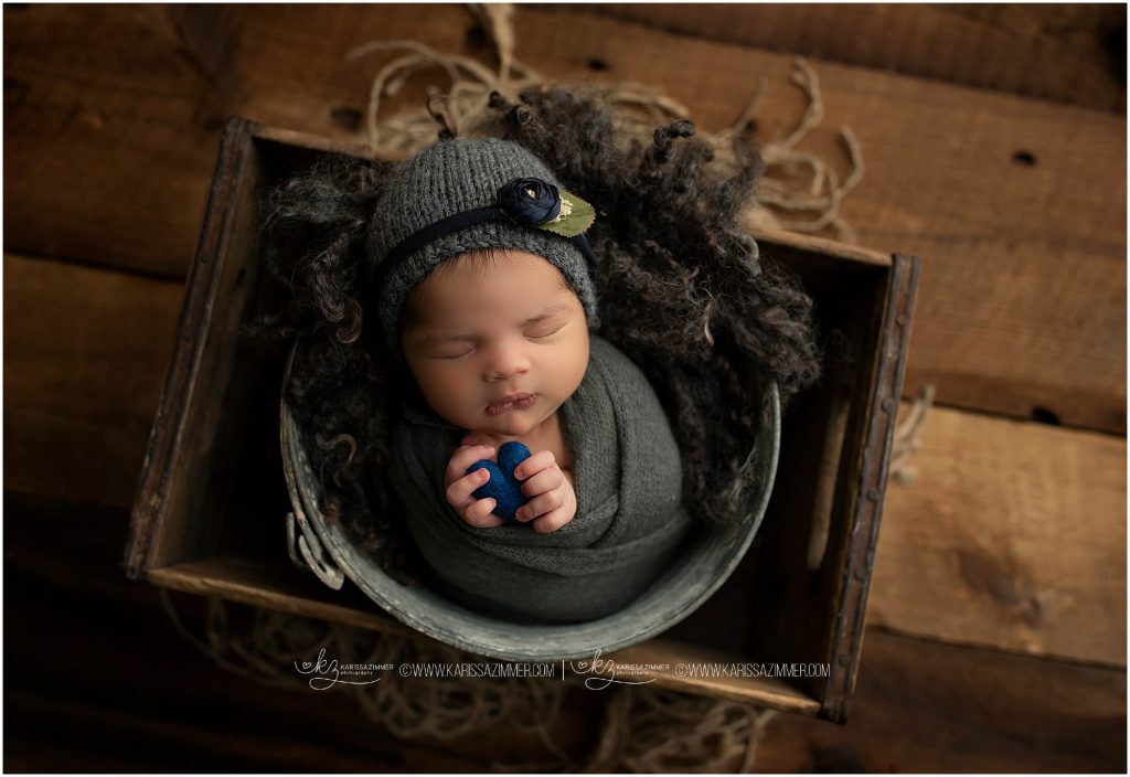 Newborn girl photographed by Camp Hill Newborn Photographer