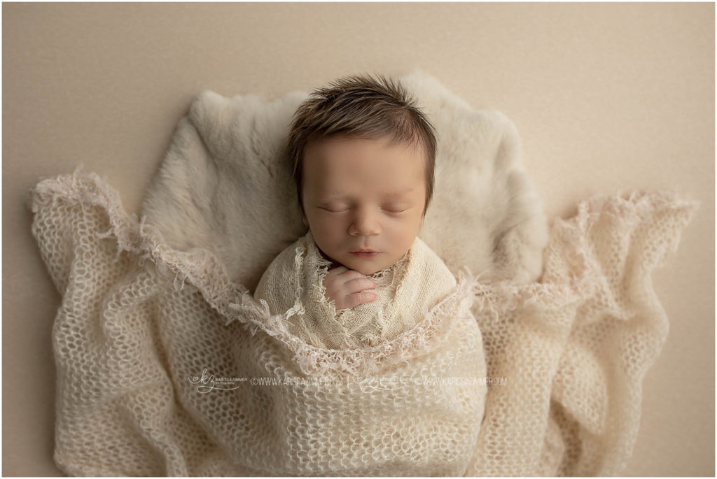 newborn boy posed photography by karissa zimmer in camp hill pa