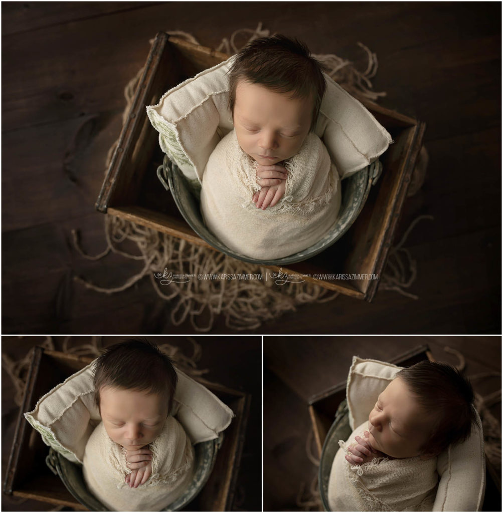 Camp Hill Newborn Photographer captures studio newborn photos