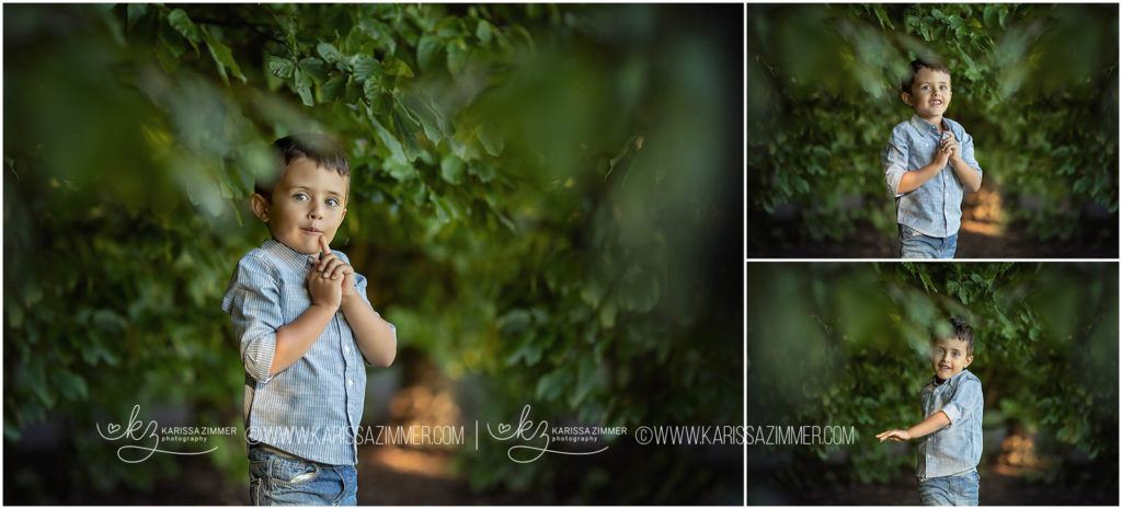 karissa Zimmer photography captures young boy posing at family photoshoot in camp hill pa