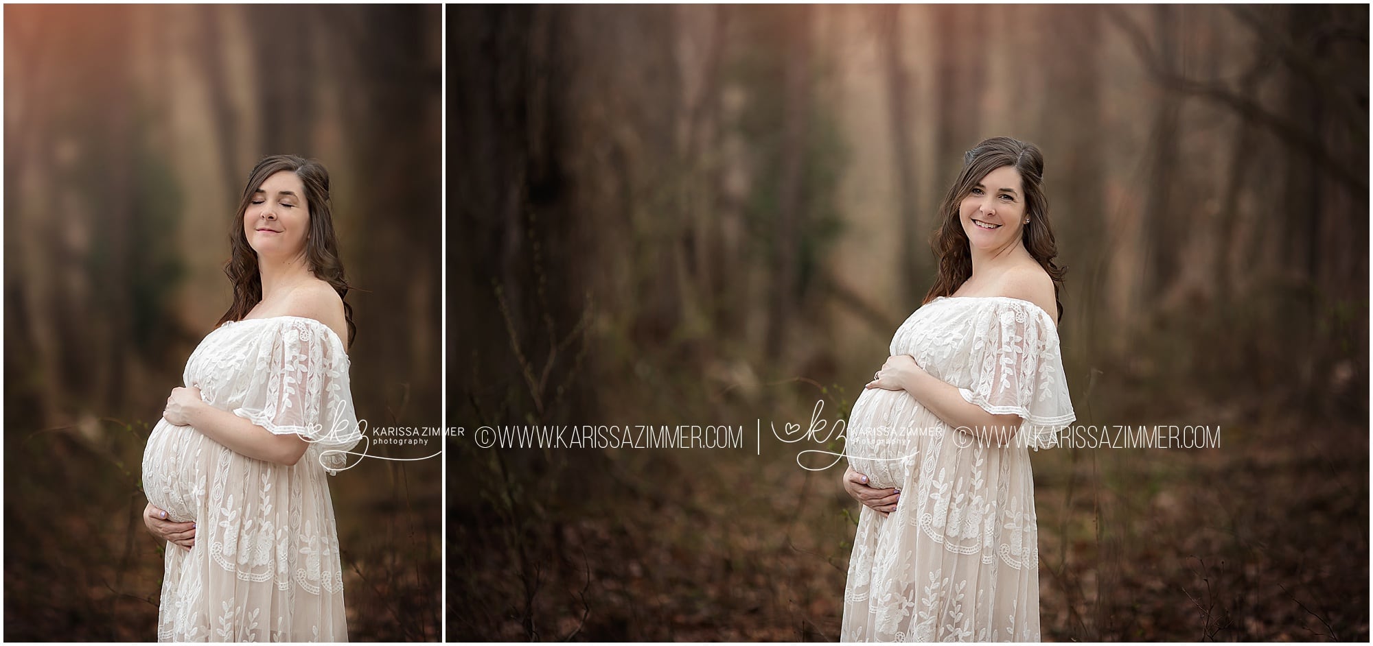 karissa zimmer photography captures images of a mom to be at her camp hill PA maternity photography session