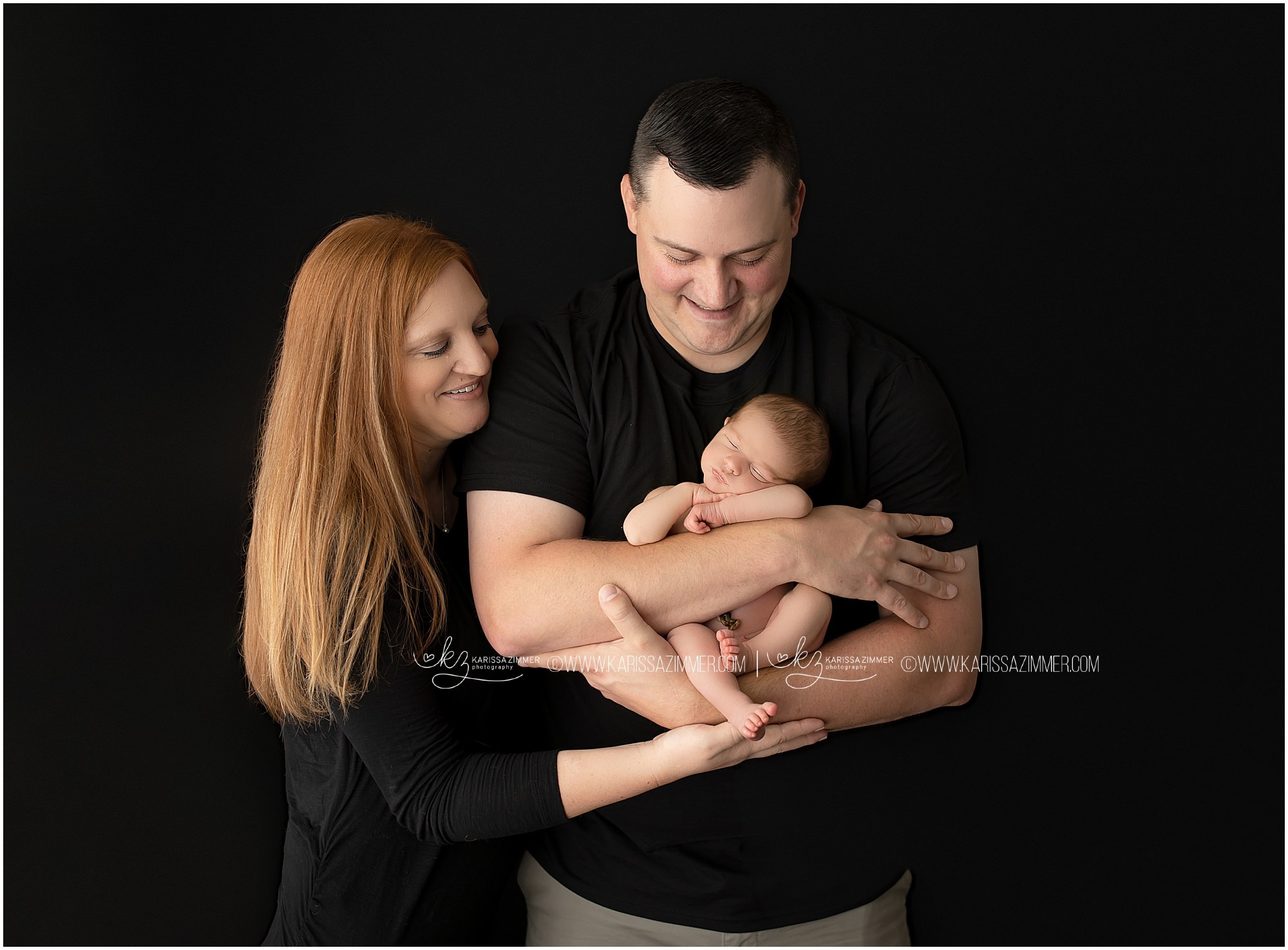 karissa zimmer photography posed newborn portrait