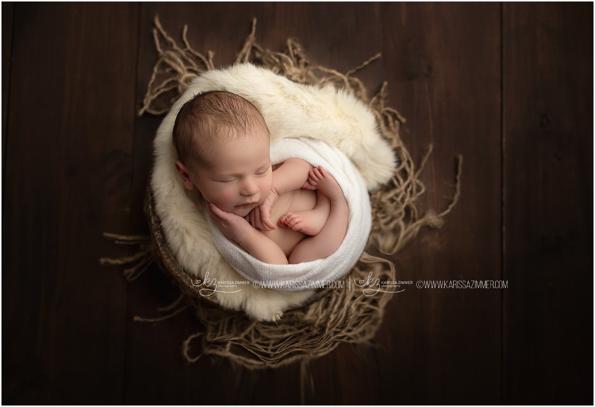 baby boy studio newborn photography