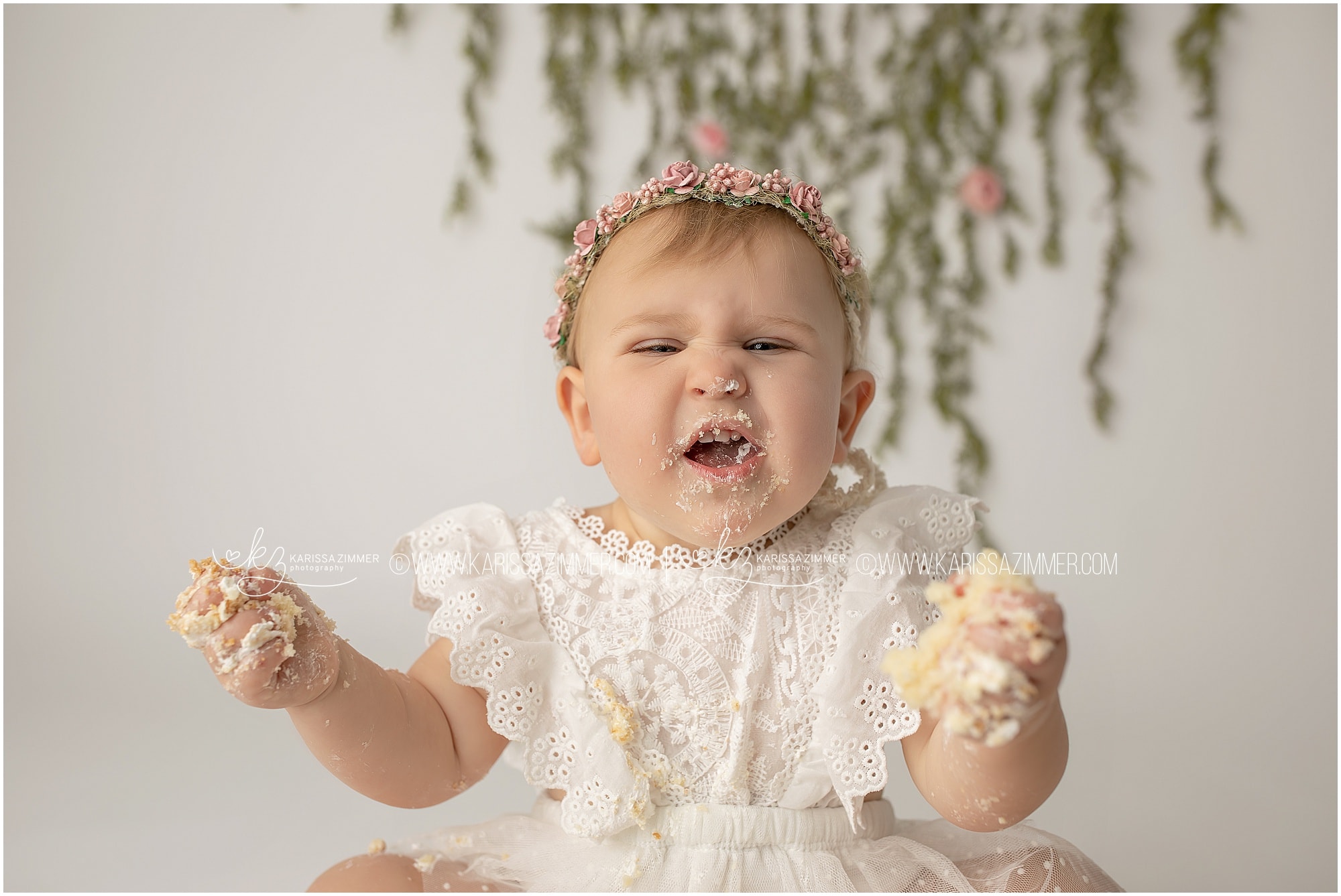 Cake Smash Photography by Karissa Zimmer Photographer in Camp Hill PA