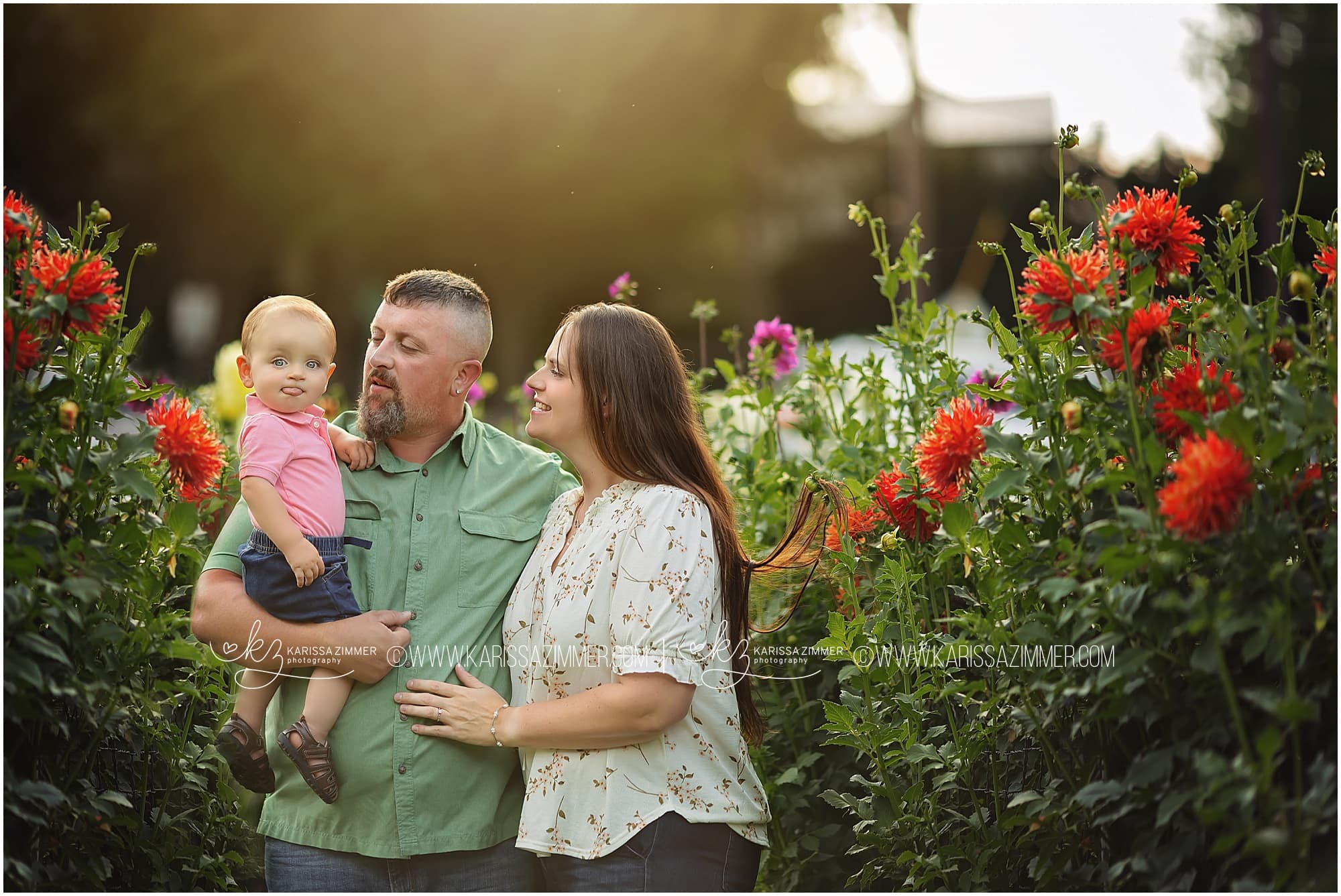 family photography in flowers in Camp Hill PA