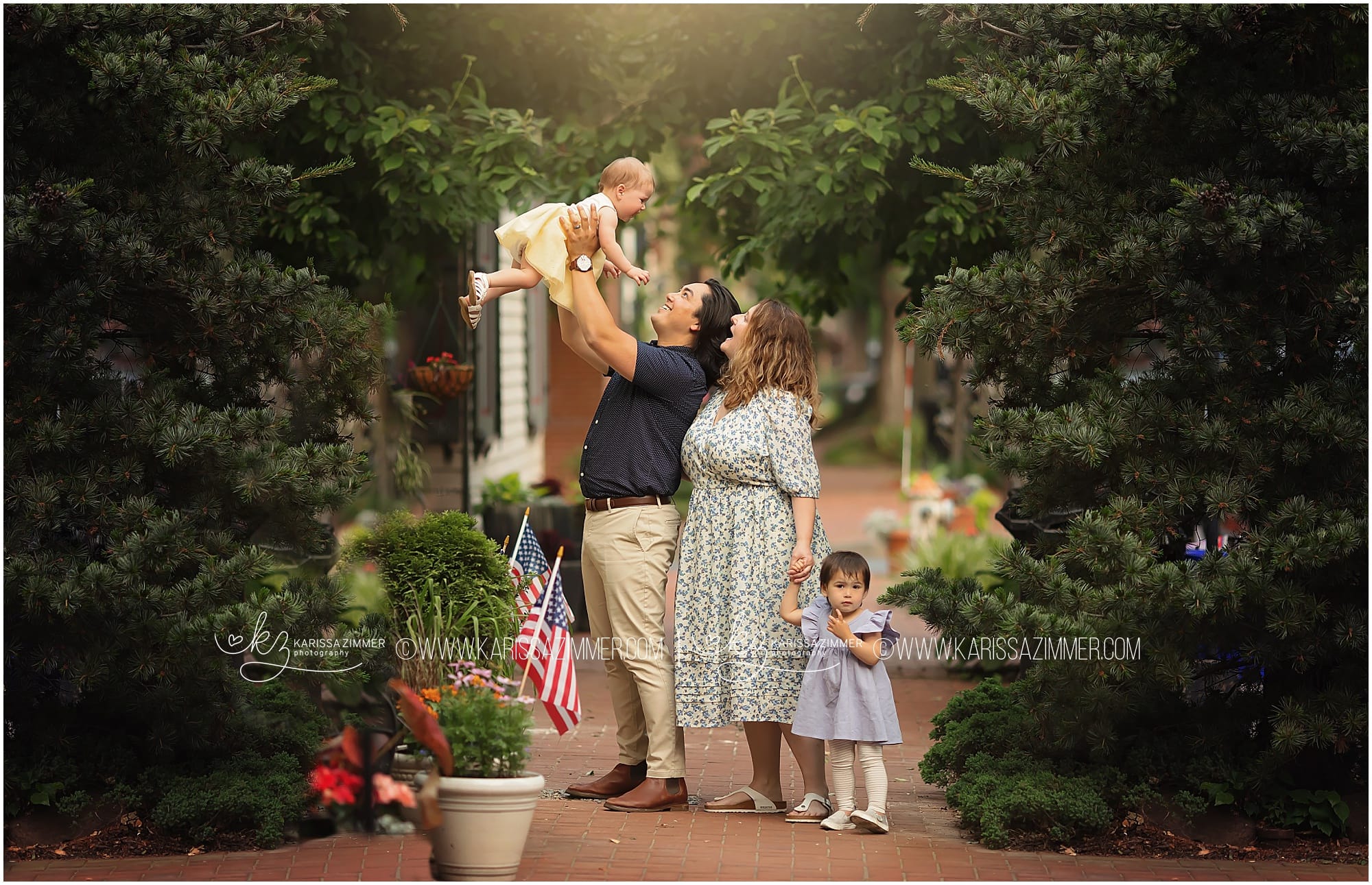 outdoor family christmas photos