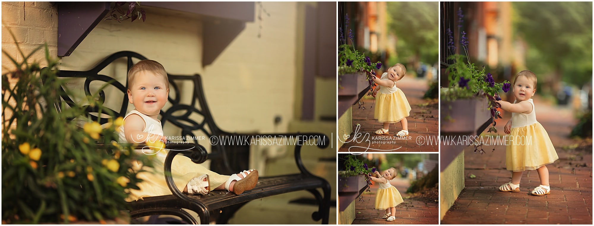 Baby girl outdoor photos