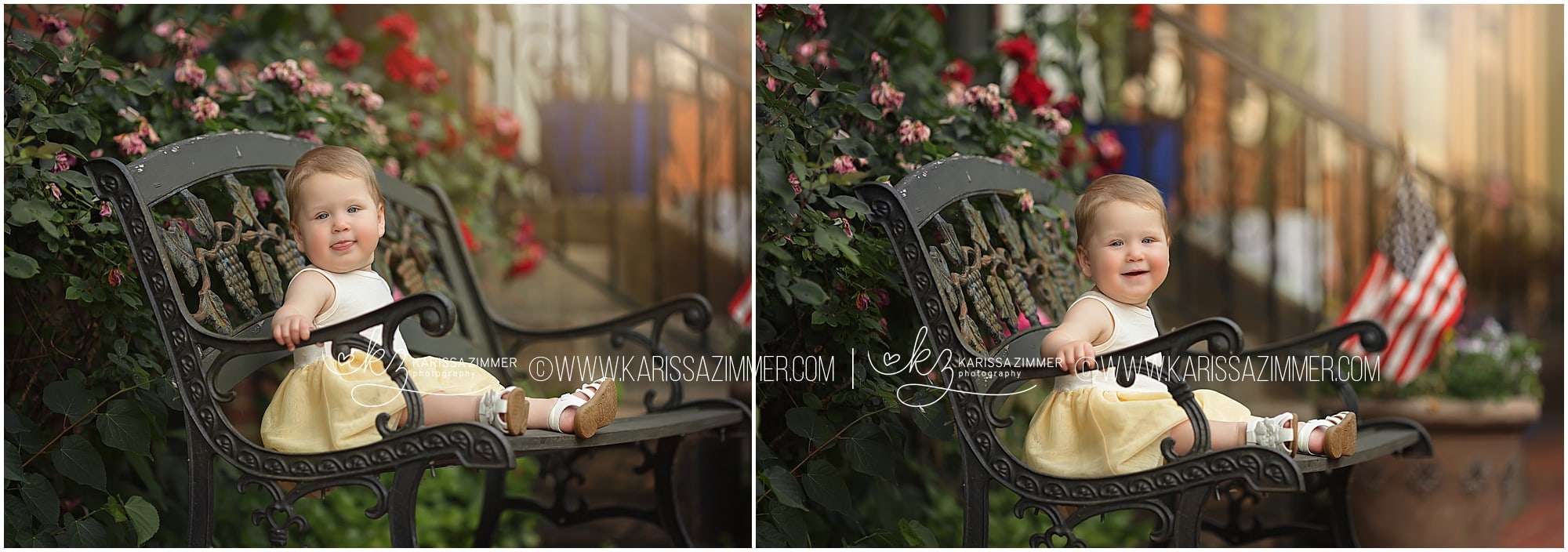 little girl photographed at outdoor family portrait session