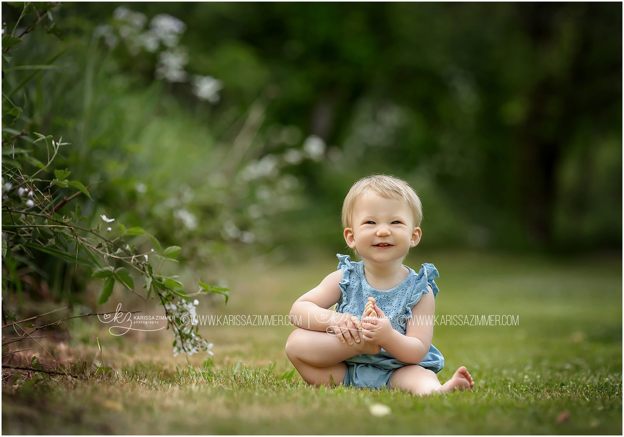 Baby girl at Outdoor Family Photoshoot in Mechanicsburg PA