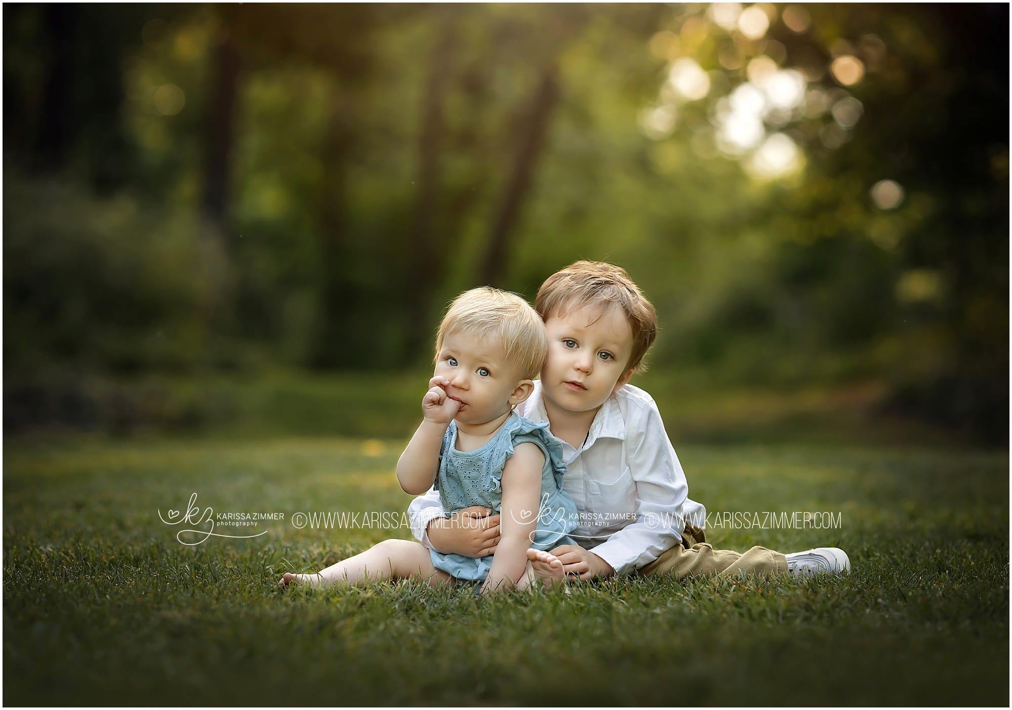 Brother and sister outdoor family photography near 17055