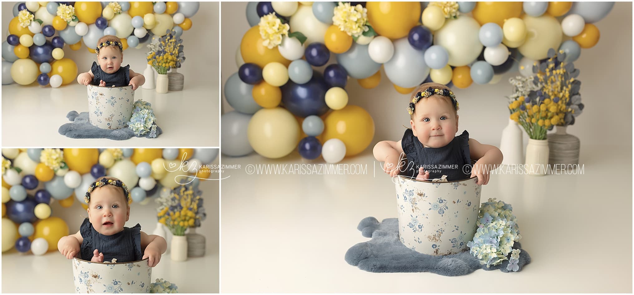Baby's First Birthday Photoshoot in Camp Hill PA photography studio