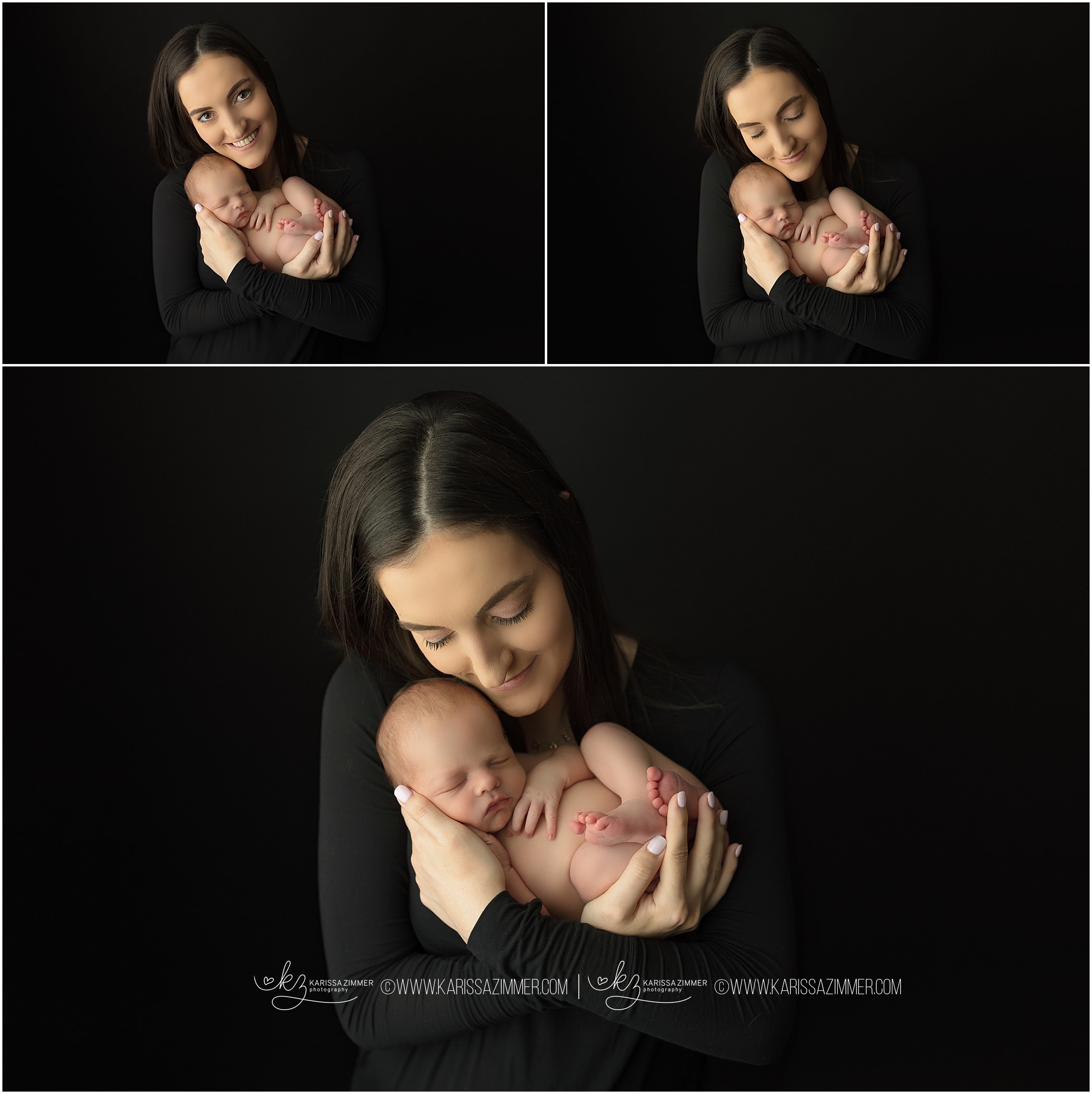 mother and newborn son photos near Hershey PA newborn photography studio