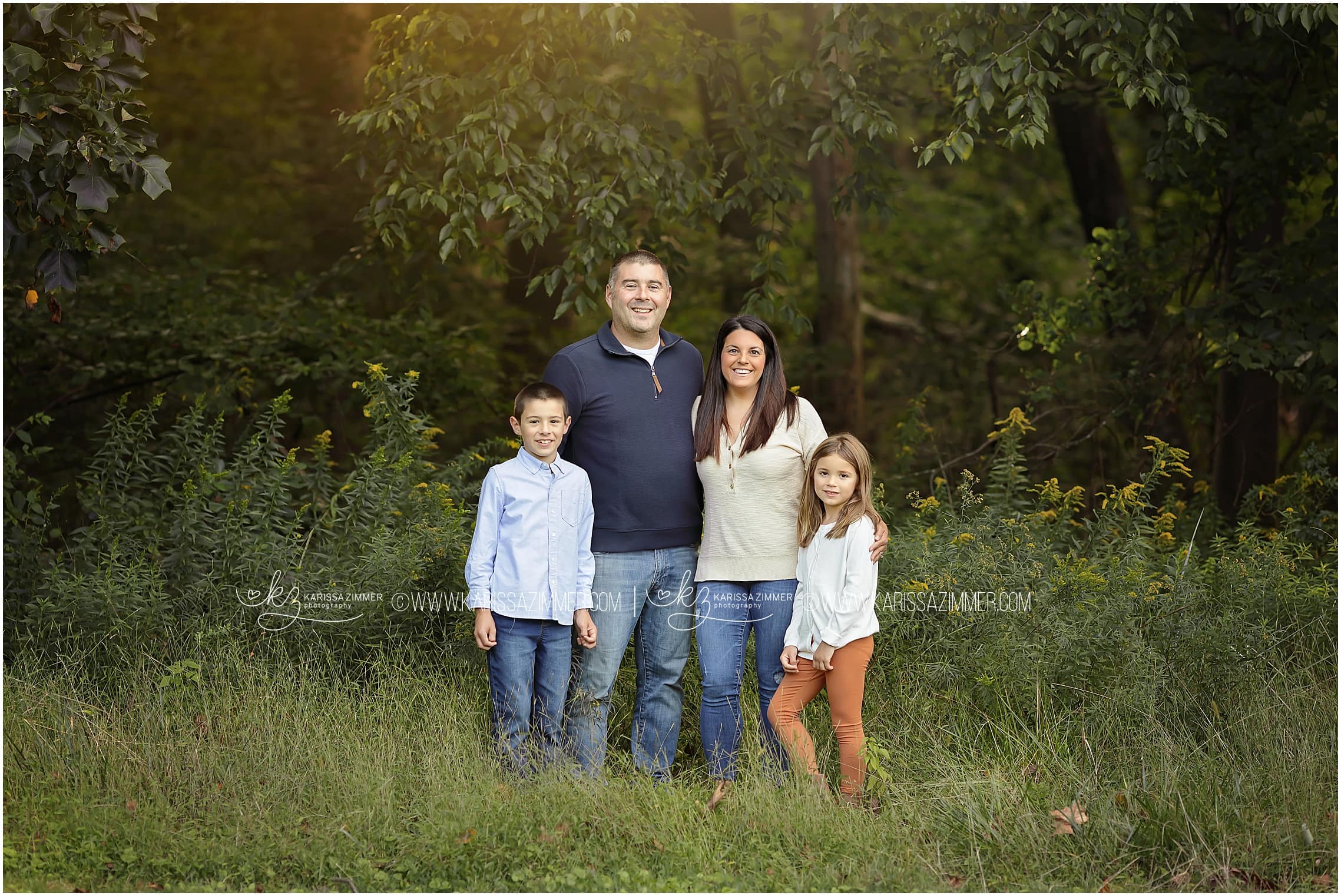 Outdoor Fall Family photographer captures images near Harrisburg PA
