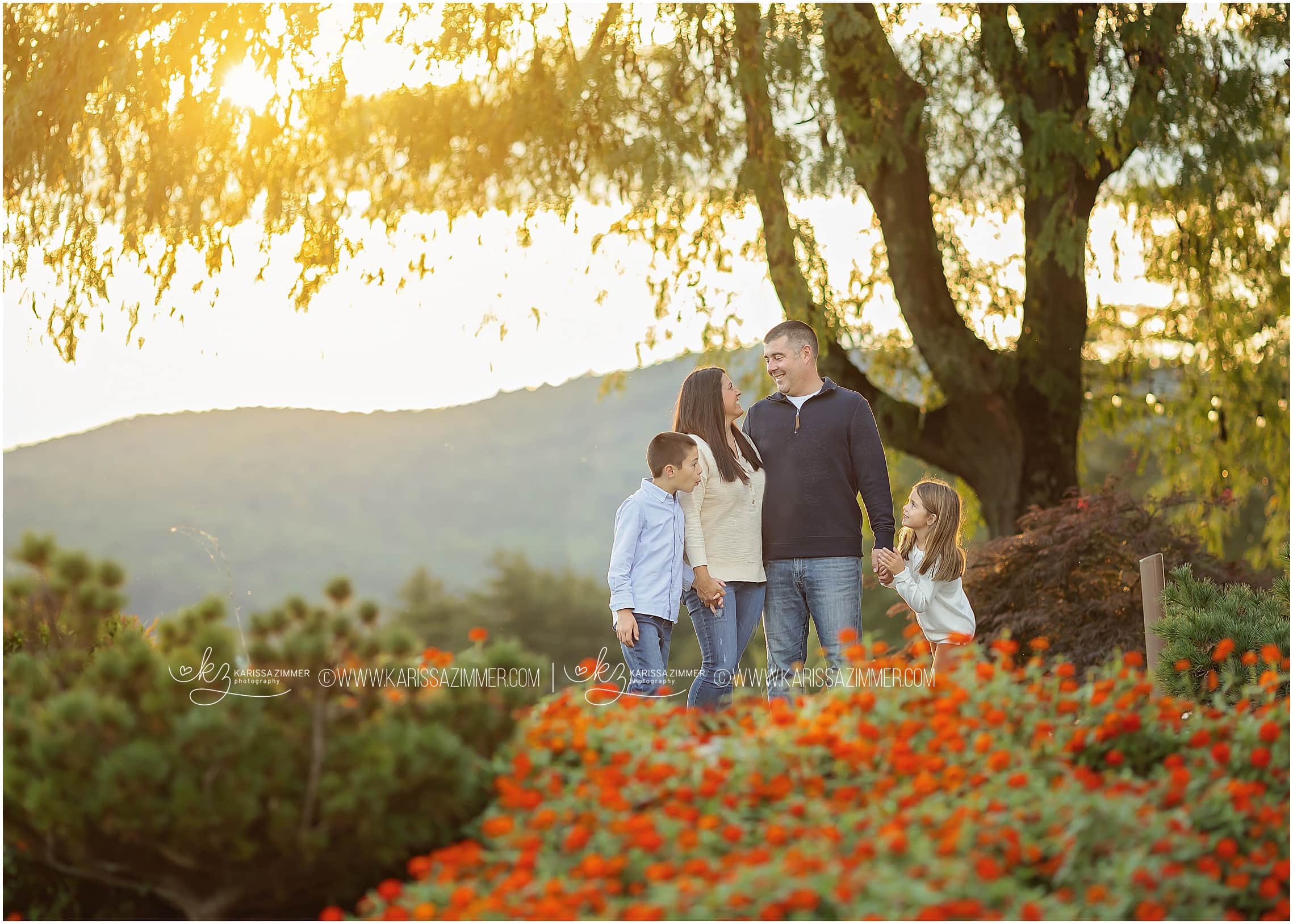 Candid outdoor fall photos in Central PA