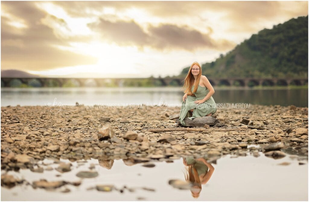Camp Hill high school senior photographer Susquehanna River senior photos
