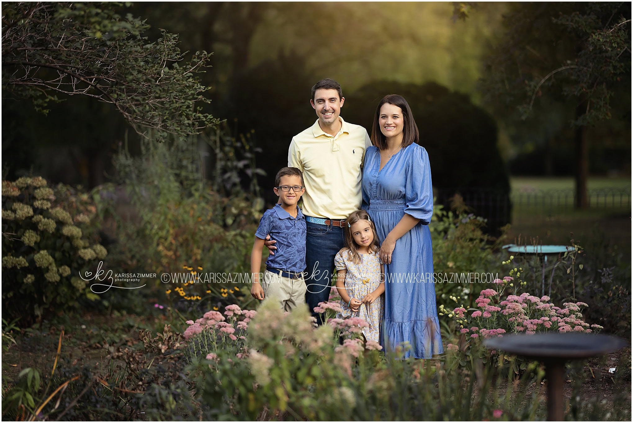 Early Fall outdoor family photos with a family of 4 near Harrisburg PA